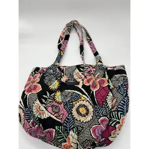 Vera Bradley Shoulder Bag Womens Medium Multicolor Quilted Floral Zip Pockets thumbnail 2