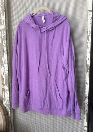 Alo Yoga Alolux Soho Cozy Hoodie purple women's large thumbnail 1