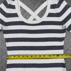 Guess Black And White Striped Dress thumbnail 7