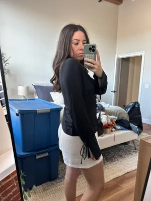 Black Blouse H&M Long Sleeve thumbnail 2
