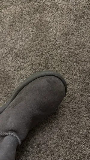UGG Bailey Button Gray Suede Boots thumbnail 4