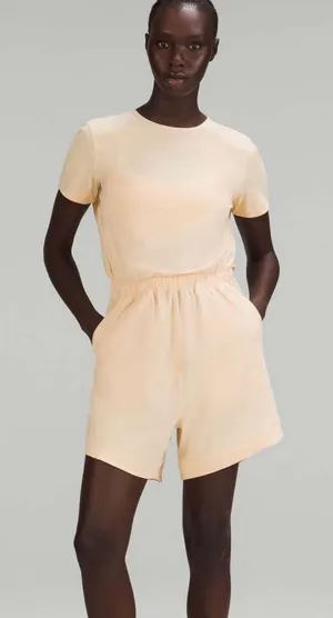 Lululemon Lightweight High-Neck Romper Yellow Size 12 thumbnail 1