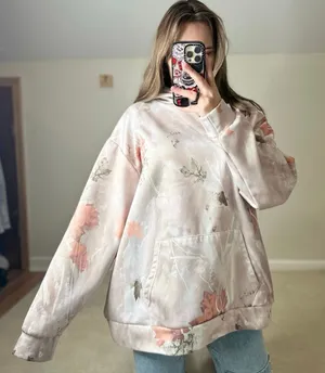 Shein: Pastel Camo Oversized Hoodie thumbnail 1