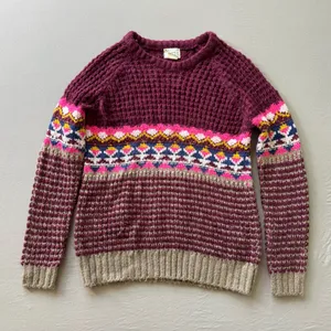 Anthropologie Coincidence & Chance Bright Fair Isle Sweater thumbnail 2