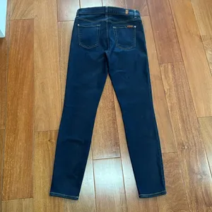7 For All Mankind b(air) Skinny Jeans Womens Dark‎ Indigo Stretch Denim 26 thumbnail 4