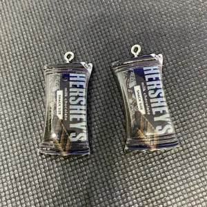 2pc Resin Candy Snack Charms DIY Projects Necklace or Earrings Orange thumbnail 5
