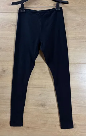 Women’s Catalina Black Stretch Cotton Leggings Small thumbnail 1