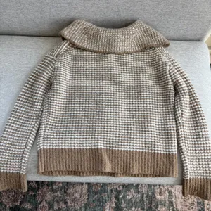 Banana Republic Oversized Cotton Sailor Sweater XS Wool Blend Waffle Knit Preppy thumbnail 2