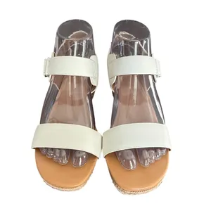 UGG Eisley Cream White Leather Espadrille Wedge Sandals‎ Size 7 thumbnail 3