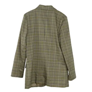 Urban Outfitters BB Dakota Tan Brown Plaid Blazer Jacket Small thumbnail 3