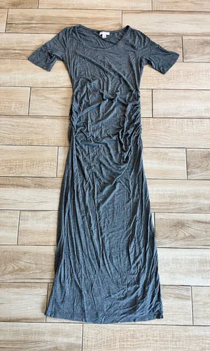 Womens Motherhood Maternity Grey Maxi Dress - M thumbnail 1