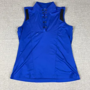 Tail Polo Womens S Blue Mock Neck Sleeveless Golf Breathable‎ Moisture Wicking thumbnail 1