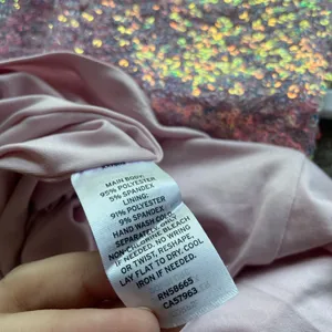 NWT Abound Pink Iridescent Sequin Bodycon Mini Dress Small Party Cocktail thumbnail 5