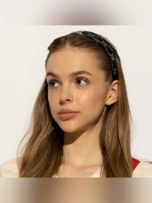 GUCCI GG logo crystal headband thumbnail 2
