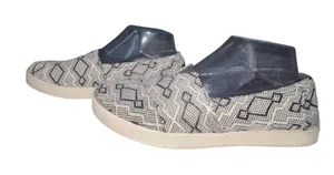 TOMS Black Diamond Jacquard Rubber Sole Womens Classic Slip-On Casual Shoes‎ 8 thumbnail 1