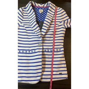 Hatley Nautical‎ Striped Jacket Blazer Womens Small Stretch Preppy Country Club thumbnail 10