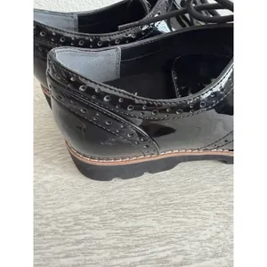 Vionic Women's Alfina Comfort Lace Up Loafers Black Patent 7.5 thumbnail 6