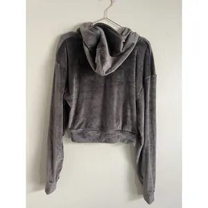 Skims Velour Full Zip‎ Hoodie Size L Brown Soft Plush Loungewear Jacket thumbnail 5