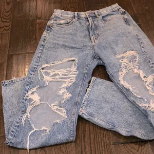 American eagle baggy jean size 6 short jeans distressed thumbnail 7