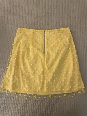 Francesca's Yellow Mini Skirt thumbnail 5