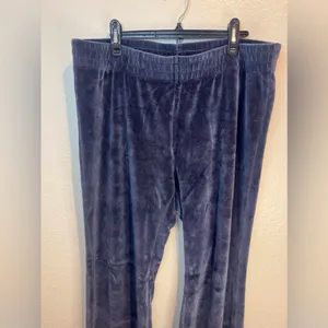 TNA‎ Women’s Blue Sommer Velour Pant Velour Flare Pants Size XL thumbnail 7