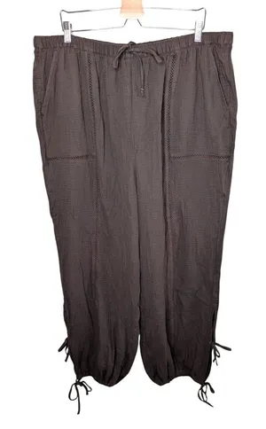 Torrid Java Brown Gauze Pull-On High-Rise Relaxed Jogger 2x tall 2026 thumbnail 1