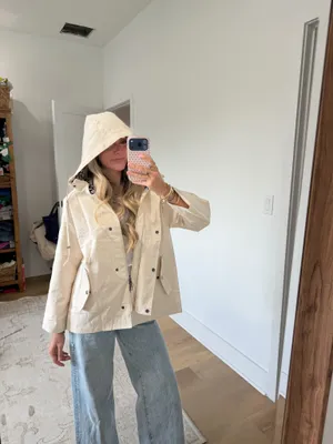 Amazon trench coat hoodie jacket  thumbnail 2