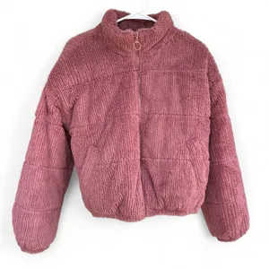 Wild Fable Rose Outerwear pink jacket zip up with pockets size Medium thumbnail 2