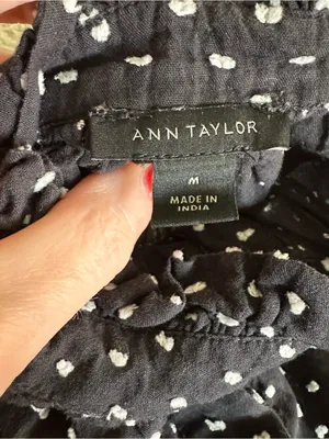 Ann Taylor Sleeveless Polka Dot Top thumbnail 4