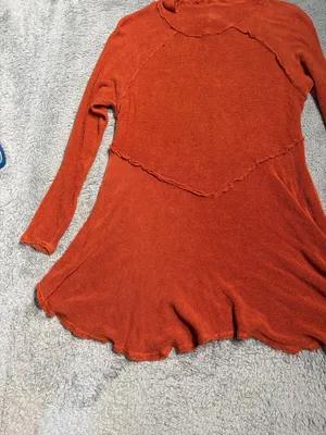 Free people intimately Rust Scoop Neck weekend layering Long Sleeve Top small thumbnail 3