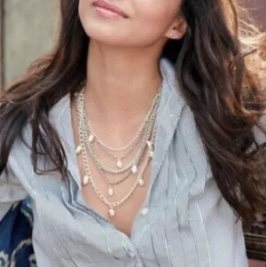 Stella & Dot Avery Pearl Necklace Multistrand thumbnail 4