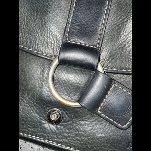 FOSSIL Crossbody Bag Purse Black Leather‎ Organizer thumbnail 4