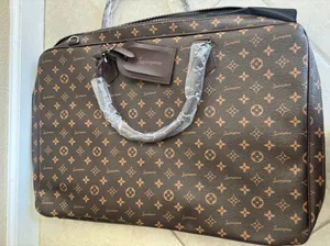 Brown Faux Leather Suit Bag thumbnail 7