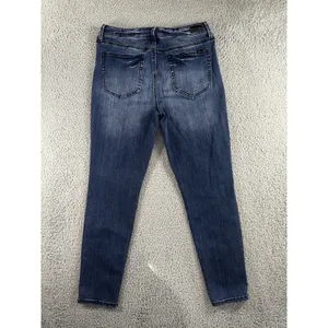 Seven7 Jeans Women 12‎ Mid Rise Skinny Studded Dark Wash Denim Pants Y2K Boho thumbnail 2