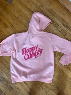 🍓 Happy Camp3r Puff Series Hoodie – Snowy Strawberry 🍓 BRAND NEW thumbnail 6