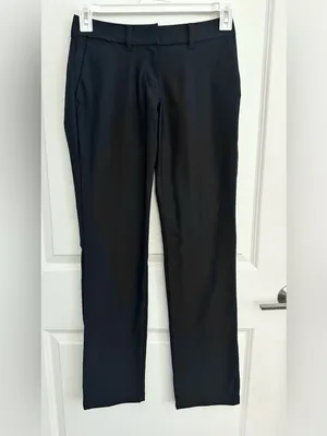 NIKE GOLF Dri-Fit New Black Golf Pants Women Sz2 Stretch Straight Athletic 72573 thumbnail 2