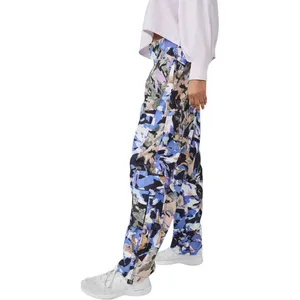 NEW Free People Mesmerize Me Print Cargo Pants Size Medium Purple Camo Wide Leg thumbnail 11