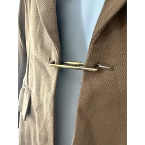 NWT Beulah Style Love, Quin Navaeh Camel Blazer Jacket‎ Size S Princess Seams thumbnail 2