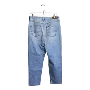 American Eagle Curvy Mom Jeans Light Wash Ripped High Rise 10 Short thumbnail 5