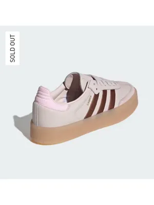 NWT Adidas Sambae platform gum sneakers putty mauve pink brown thumbnail 3