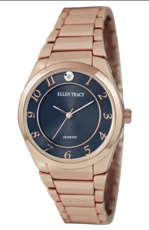 Ellen Tracy Quartz Blue Dial Ladies Analog Wrist Watch NEW thumbnail 1