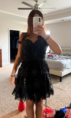 Amazon black corest dress thumbnail 1