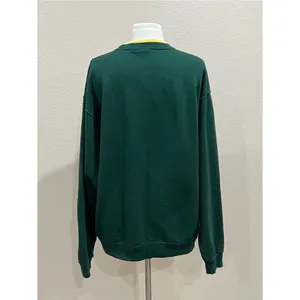 Pleasant Shade Vintage Green Embellished Fall Leaves Crewneck Sweater Size Large thumbnail 4