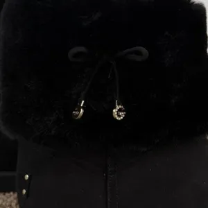 NEW GBG Los Angeles Faux Fur Winter Ankle Boots 10 Black Cozy Slip On Boots thumbnail 5