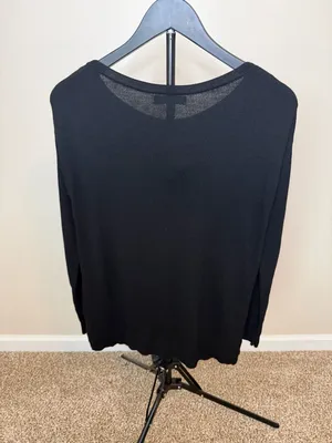 Banana Republic Black Side Zip Long Sleeve Sweater‎ Size S thumbnail 3
