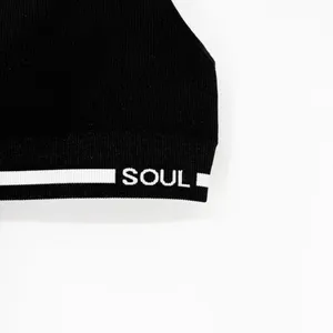 SoulCycle Longline Ribbed‎ Sports Bra Women's Small Black Activewear thumbnail 4