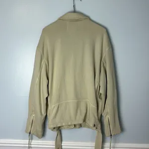NWOT Free People We The Free Rebel Rebel Knit Moto Jacket Top Oversized Size Med thumbnail 11