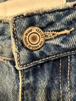 Vervet By Flying Monkey Harmonious Hi-Rise Distressed 6” Jean Shorts thumbnail 7