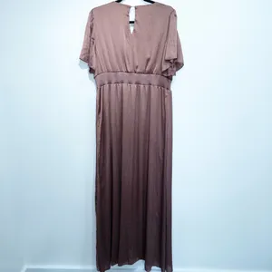 Baltic Born Rosy Pink Brown Prague Satin Maxi Dress Size XXXL NWT thumbnail 8