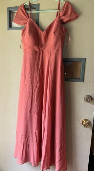 Birdy Grey Coral Off-Shoulder V-Neck Maxi Dress thumbnail 1